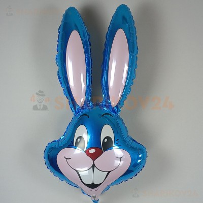 Шар (35''/89 см) Фигура, Заяц, Синий